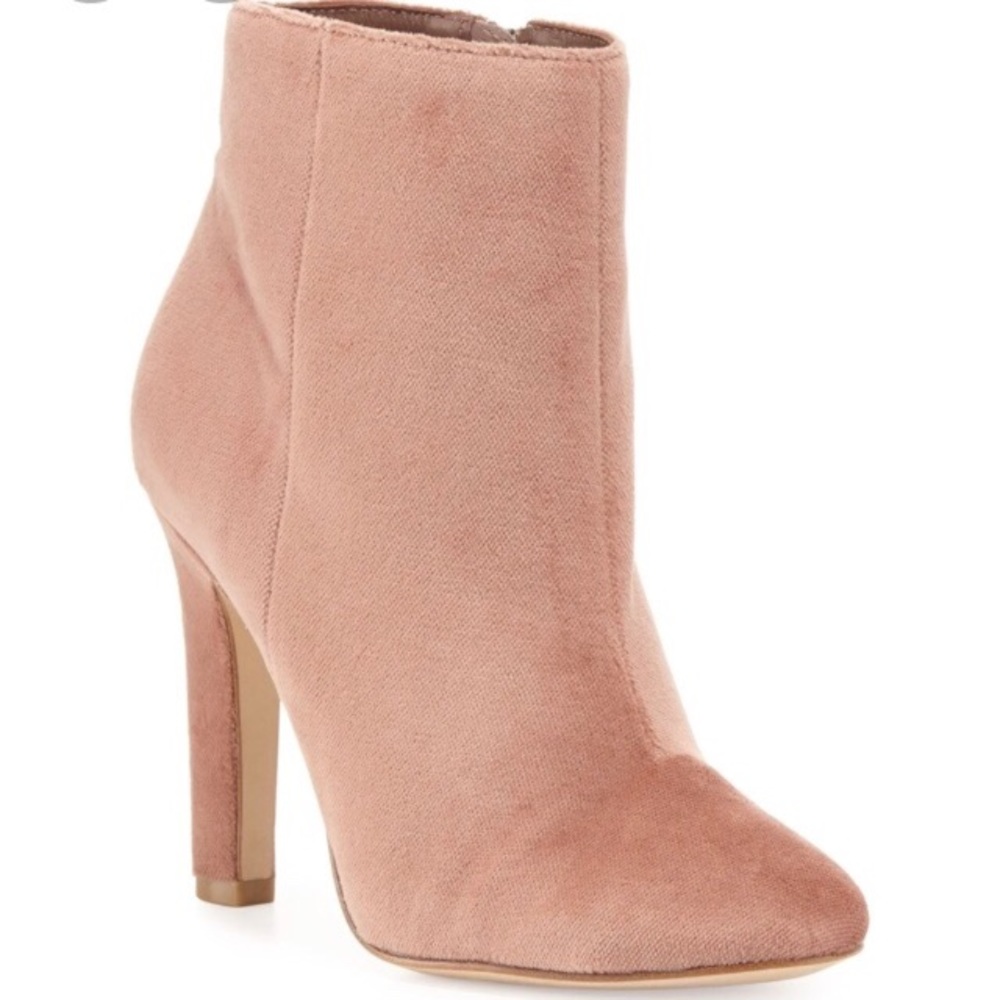 Joie Pink Hachiro Velvet Bootie